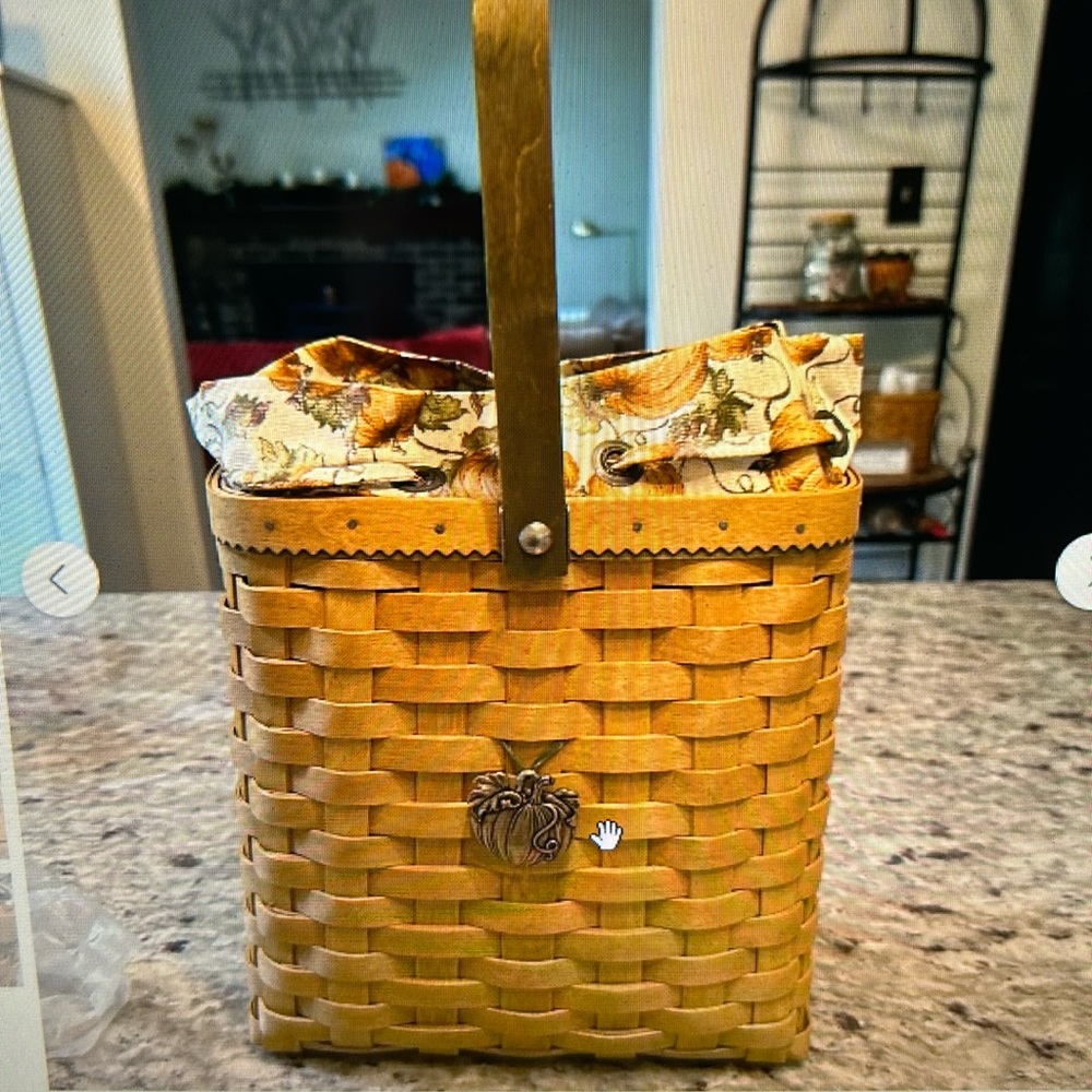 Longaberger 2003 Autumn Tote Basket Set